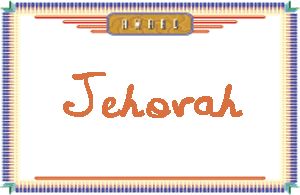 Jehovah的手写英文