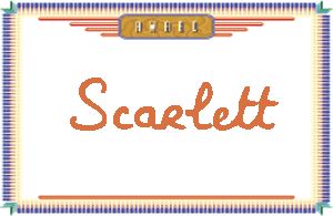 Scarlett的手写英文