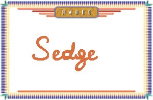 Sedge的手写英文
