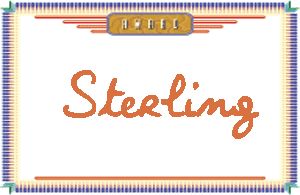 Sterling的手写英文