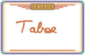 Tabor的手写英文